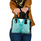 Custom South Africa Rugby Shoulder Handbag Go Champions Springboks - Teal Version