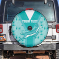 Custom South Africa Rugby Spare Tire Cover Go Champions Springboks - Teal Version