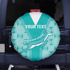 Custom South Africa Rugby Spare Tire Cover Go Champions Springboks - Teal Version