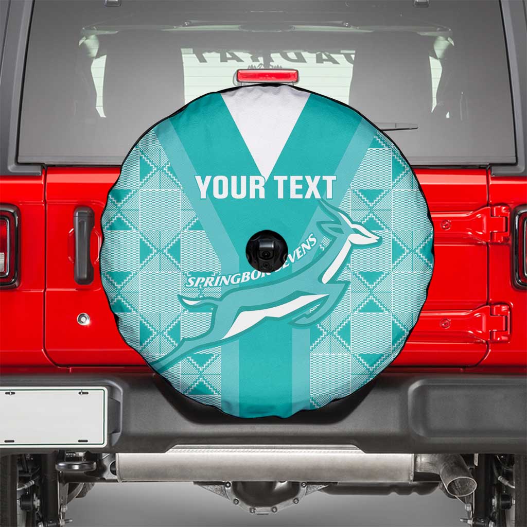 Custom South Africa Rugby Spare Tire Cover Go Champions Springboks - Teal Version