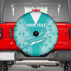 Custom South Africa Rugby Spare Tire Cover Go Champions Springboks - Teal Version