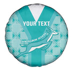 Custom South Africa Rugby Spare Tire Cover Go Champions Springboks - Teal Version