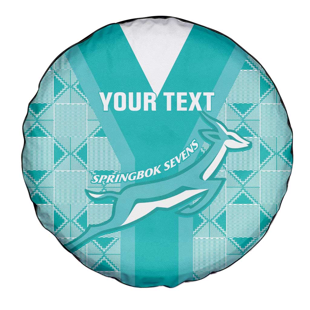 Custom South Africa Rugby Spare Tire Cover Go Champions Springboks - Teal Version