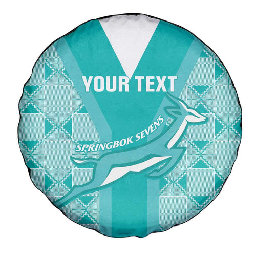 Custom South Africa Rugby Spare Tire Cover Go Champions Springboks - Teal Version