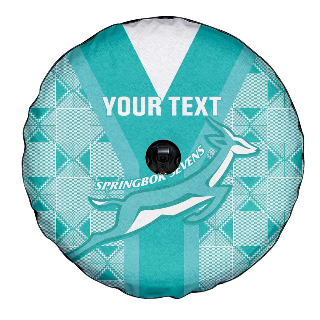 Custom South Africa Rugby Spare Tire Cover Go Champions Springboks - Teal Version