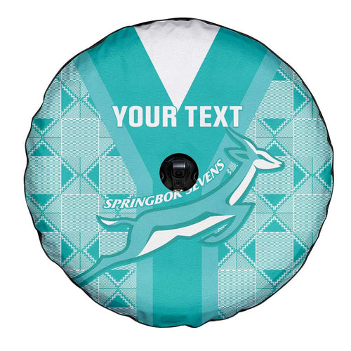 Custom South Africa Rugby Spare Tire Cover Go Champions Springboks - Teal Version