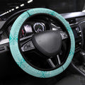 South Africa Rugby Steering Wheel Cover Go Champions Springboks - Teal Version