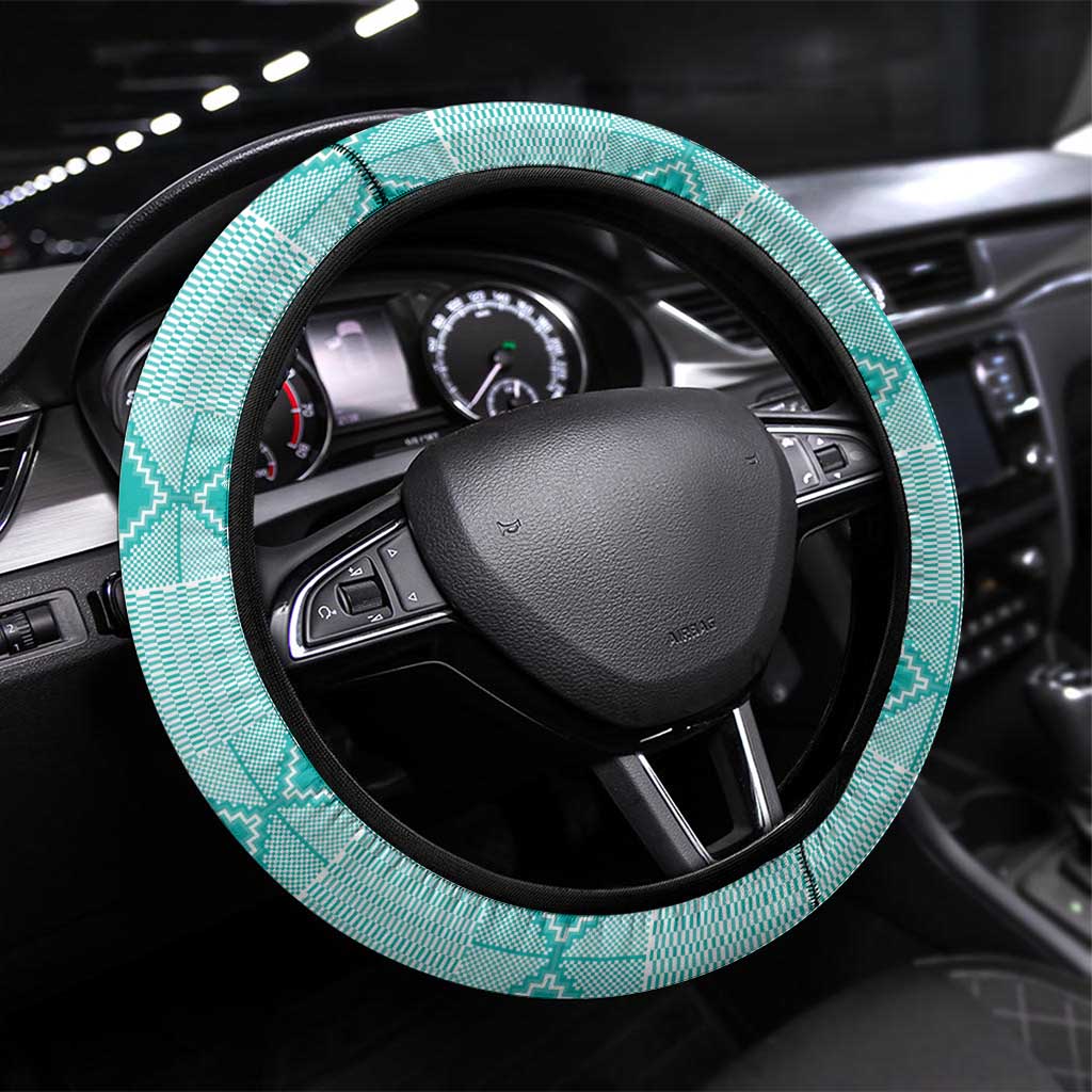 South Africa Rugby Steering Wheel Cover Go Champions Springboks - Teal Version