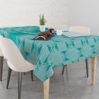 Custom South Africa Rugby Tablecloth Go Champions Springboks - Teal Version