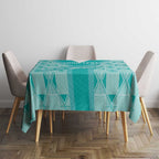 Custom South Africa Rugby Tablecloth Go Champions Springboks - Teal Version