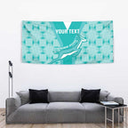 Custom South Africa Rugby Tapestry Go Champions Springboks - Teal Version