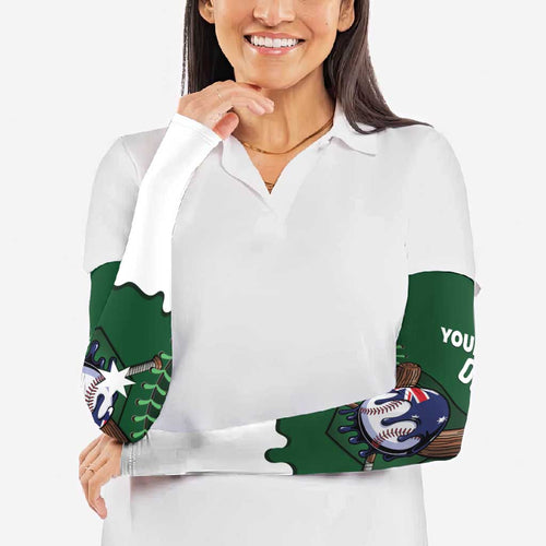 Australia 2026 Baseball Custom Arm Sleeves Go Aussie Drip Style
