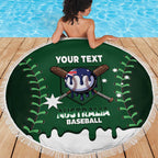 Australia 2026 Baseball Custom Beach Blanket Go Aussie Drip Style