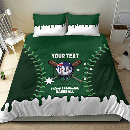 Australia 2026 Baseball Custom Bedding Set Go Aussie Drip Style