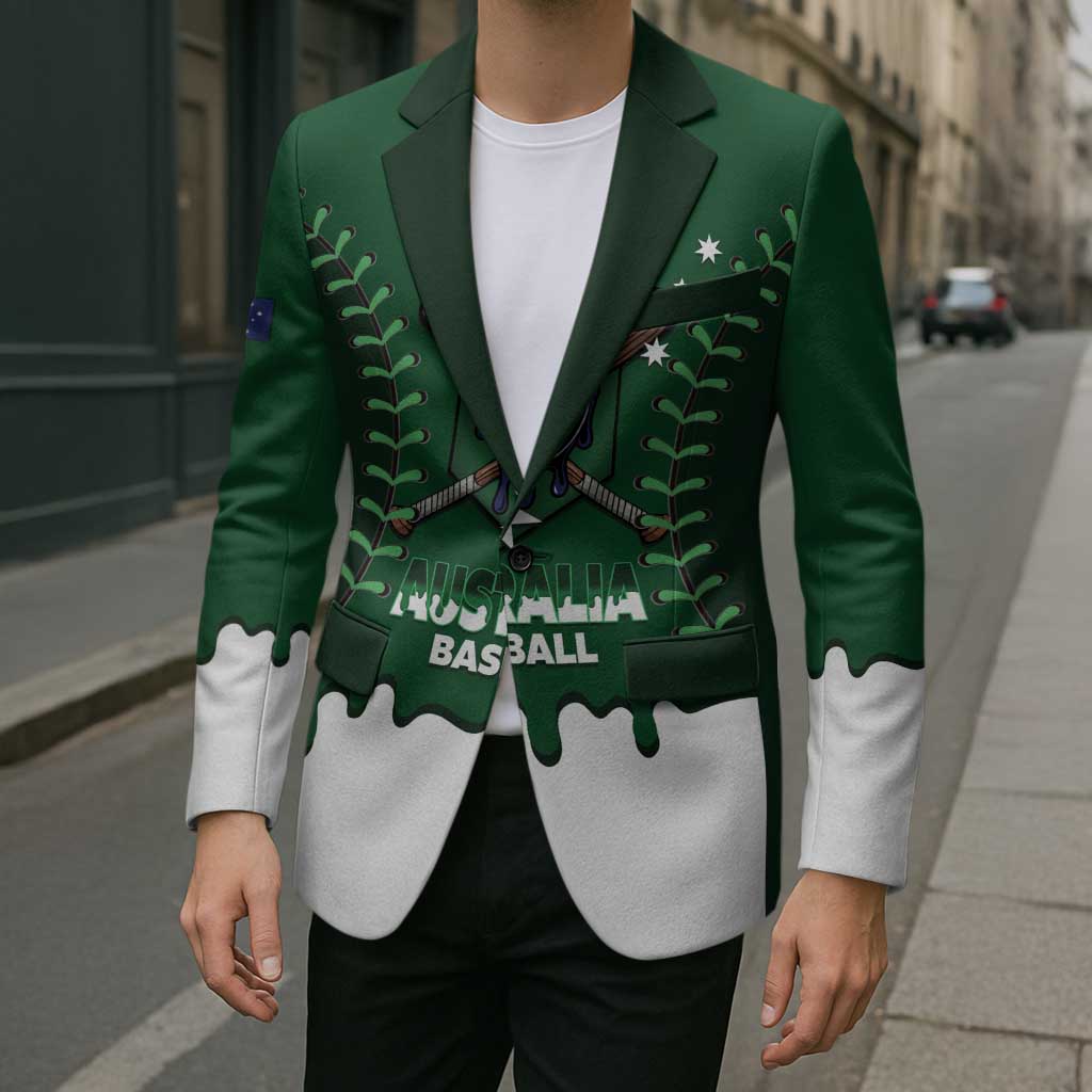 Australia 2026 Baseball Custom Blazer Go Aussie Drip Style