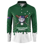 Australia 2026 Baseball Custom Button Sweatshirt Go Aussie Drip Style