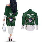 Australia 2026 Baseball Custom Couples Matching Off The Shoulder Long Sleeve Dress and Long Sleeve Button Shirt Go Aussie Drip Style