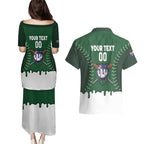 Australia 2026 Baseball Custom Couples Matching Puletasi and Hawaiian Shirt Go Aussie Drip Style