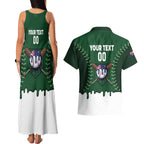 Australia 2026 Baseball Custom Couples Matching Tank Maxi Dress and Hawaiian Shirt Go Aussie Drip Style