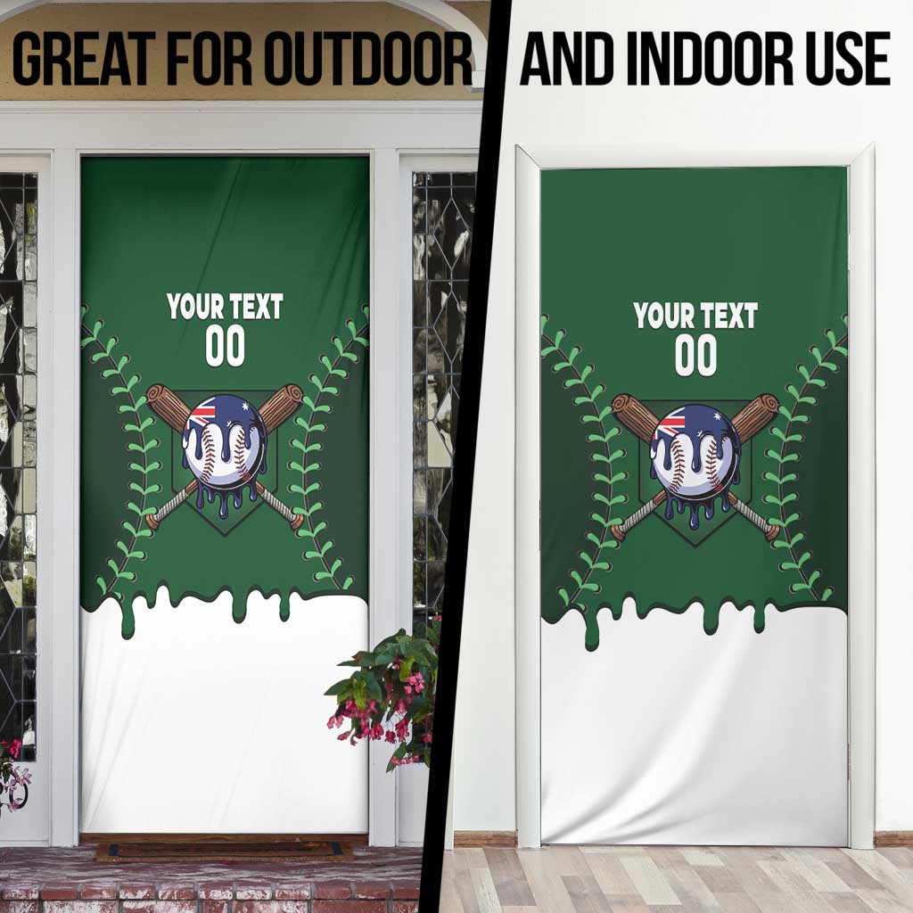 Australia 2026 Baseball Custom Door Cover Go Aussie Drip Style