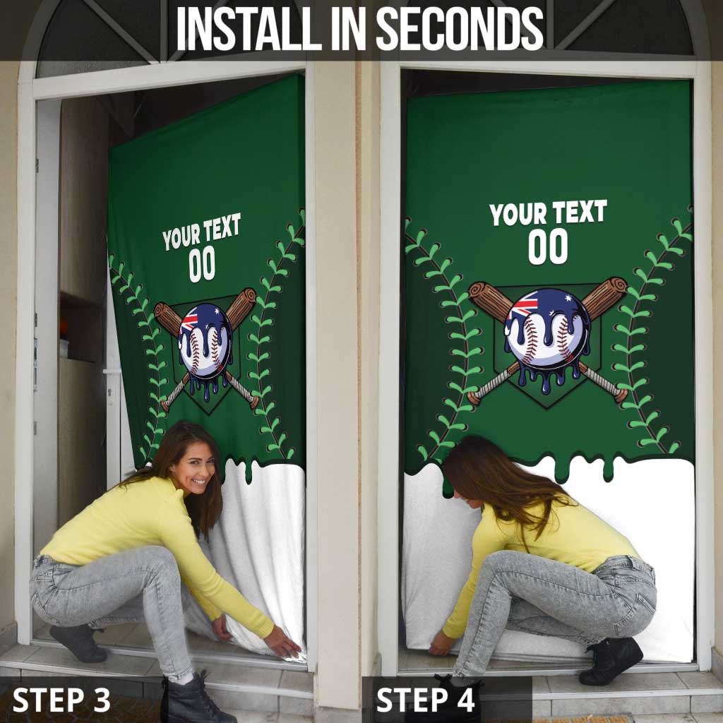 Australia 2026 Baseball Custom Door Cover Go Aussie Drip Style