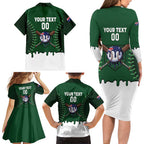 Australia 2026 Baseball Custom Family Matching Long Sleeve Bodycon Dress and Hawaiian Shirt Go Aussie Drip Style