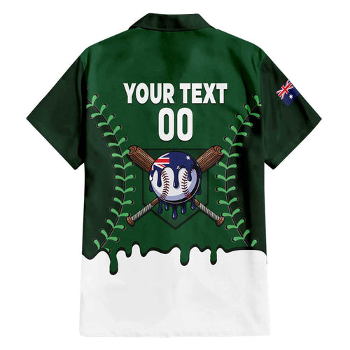 Australia 2026 Baseball Custom Family Matching Long Sleeve Bodycon Dress and Hawaiian Shirt Go Aussie Drip Style