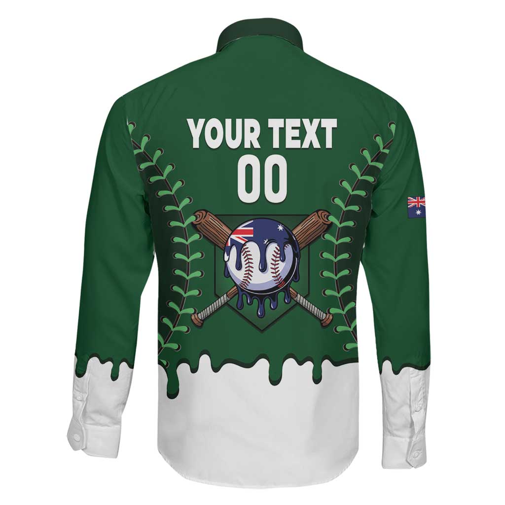 Australia 2026 Baseball Custom Family Matching Off The Shoulder Long Sleeve Dress and Hawaiian Shirt Go Aussie Drip Style