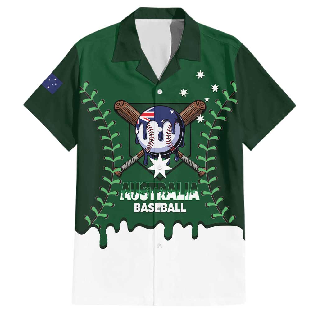 Australia 2026 Baseball Custom Family Matching Puletasi and Hawaiian Shirt Go Aussie Drip Style