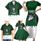 Australia 2026 Baseball Custom Family Matching Short Sleeve Bodycon Dress and Hawaiian Shirt Go Aussie Drip Style