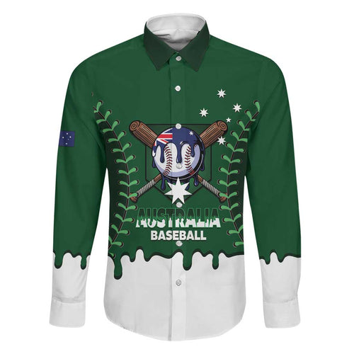 Australia 2026 Baseball Custom Family Matching Short Sleeve Bodycon Dress and Hawaiian Shirt Go Aussie Drip Style