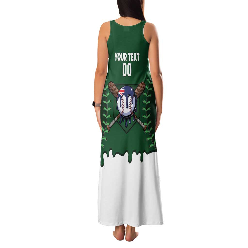 Australia 2026 Baseball Custom Family Matching Tank Maxi Dress and Hawaiian Shirt Go Aussie Drip Style