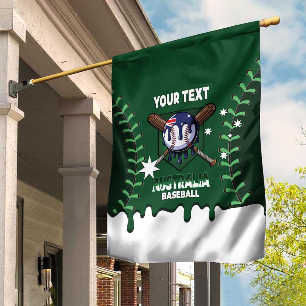 Australia 2026 Baseball Custom Garden Flag Go Aussie Drip Style
