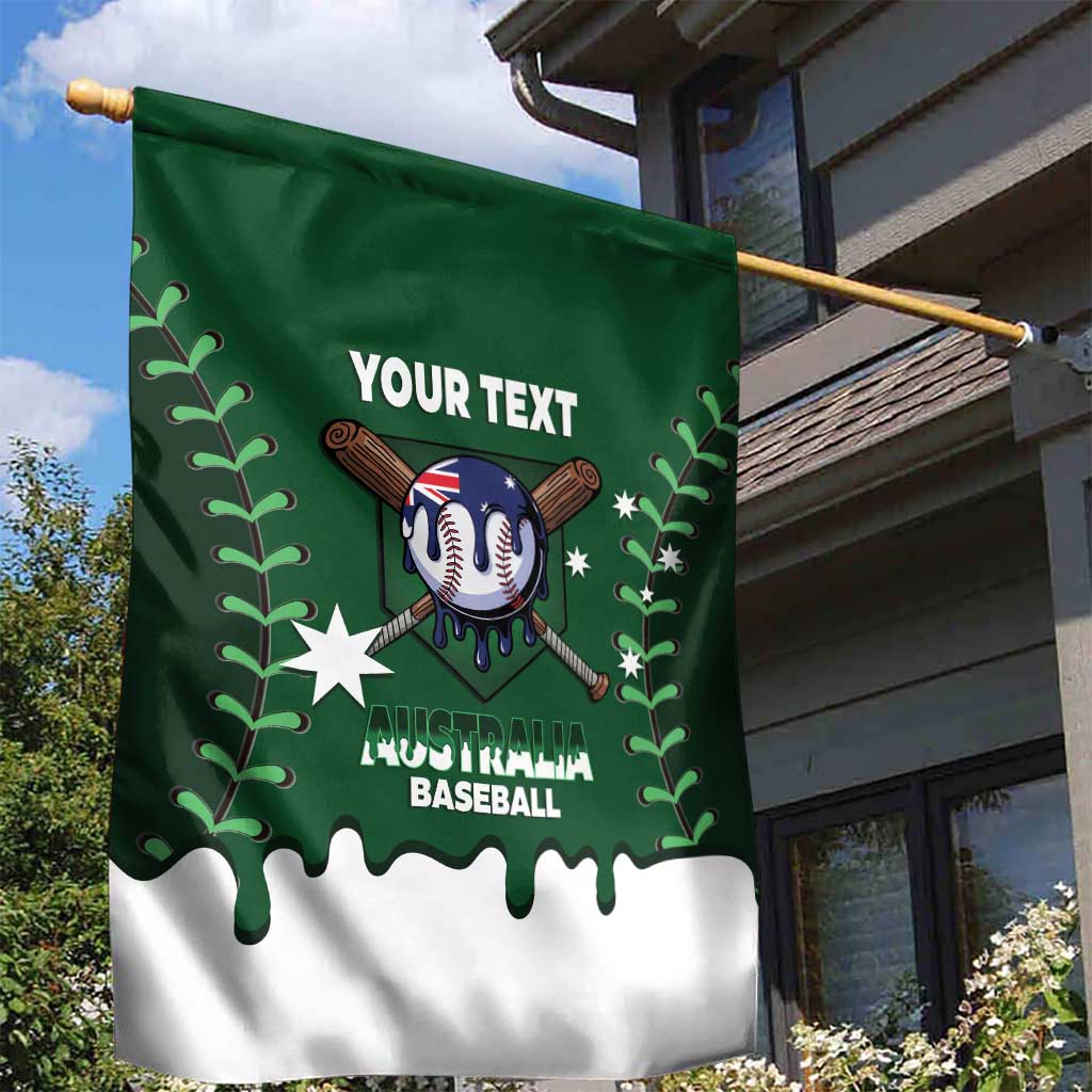 Australia 2026 Baseball Custom Garden Flag Go Aussie Drip Style
