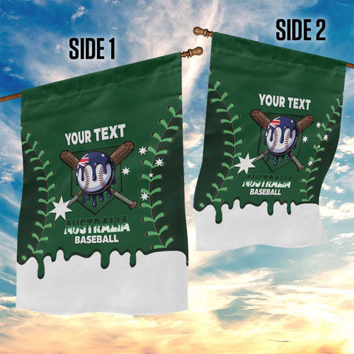 Australia 2026 Baseball Custom Garden Flag Go Aussie Drip Style