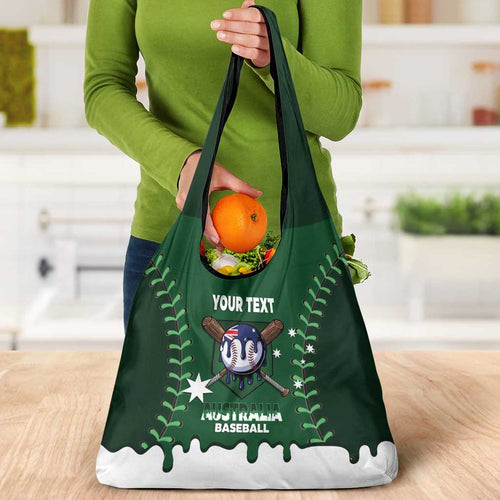 Australia 2026 Baseball Custom Grocery Bag Go Aussie Drip Style