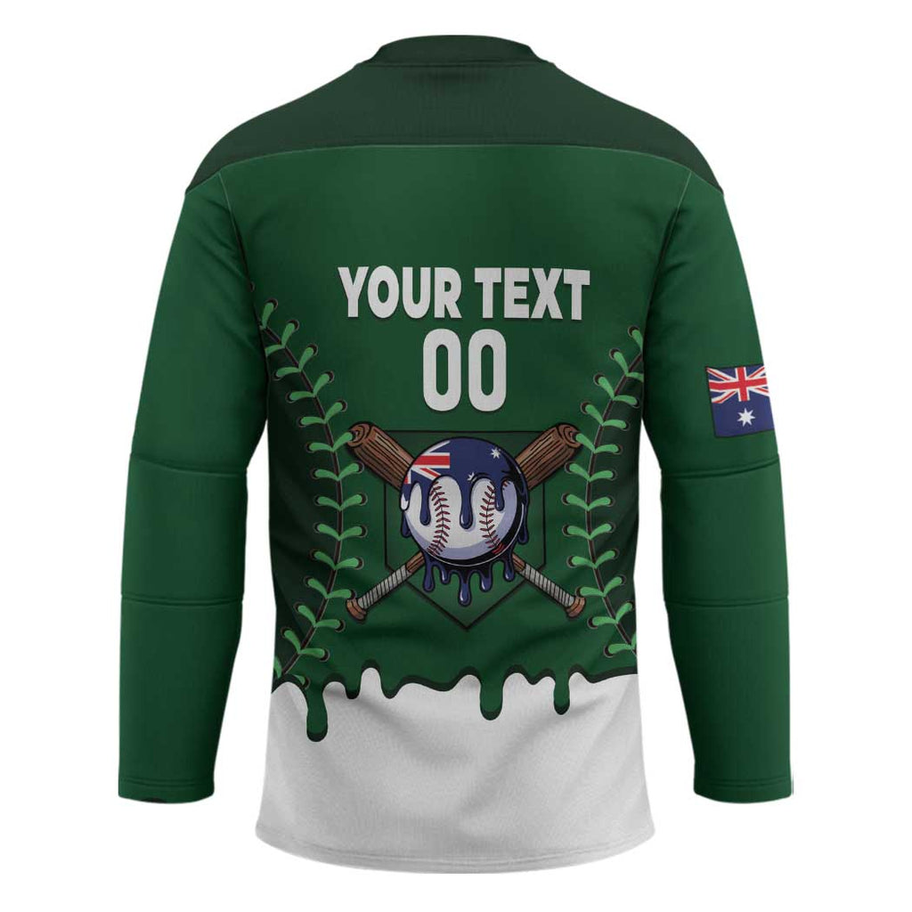 Australia 2026 Baseball Custom Hockey Jersey Go Aussie Drip Style