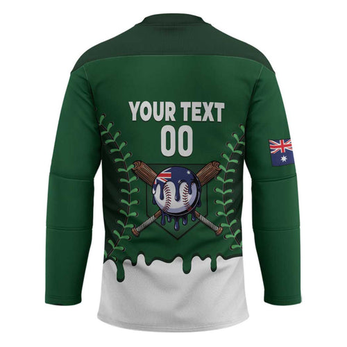 Australia 2026 Baseball Custom Hockey Jersey Go Aussie Drip Style