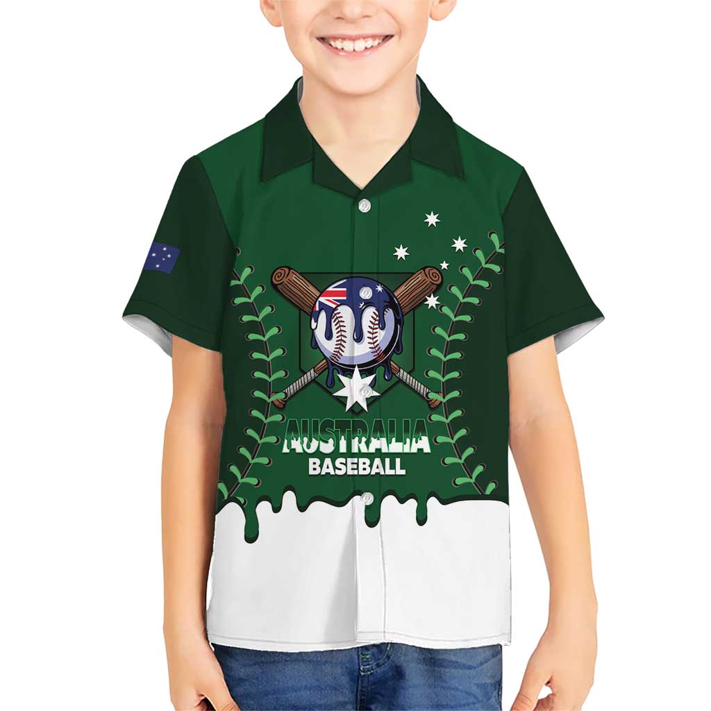 Australia 2026 Baseball Custom Kid Hawaiian Shirt Go Aussie Drip Style