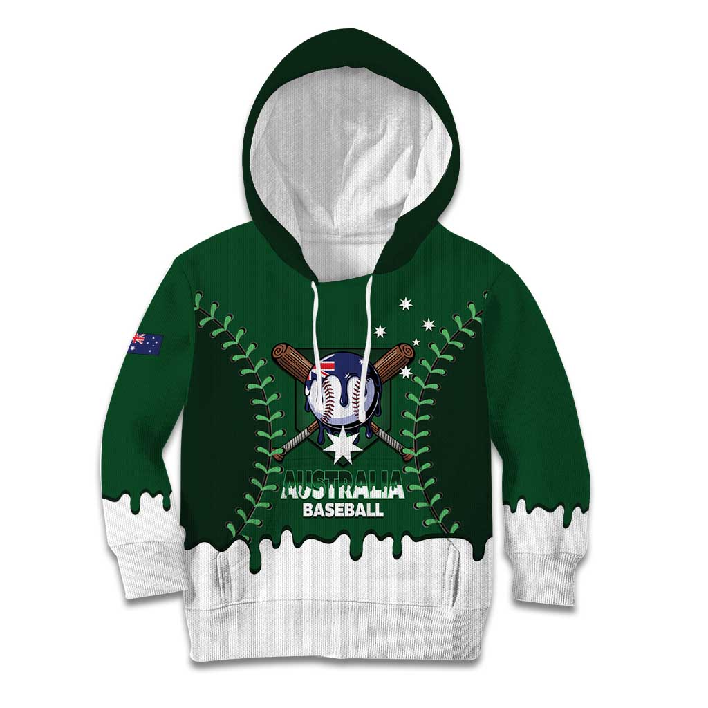 Australia 2026 Baseball Custom Kid Hoodie Go Aussie Drip Style