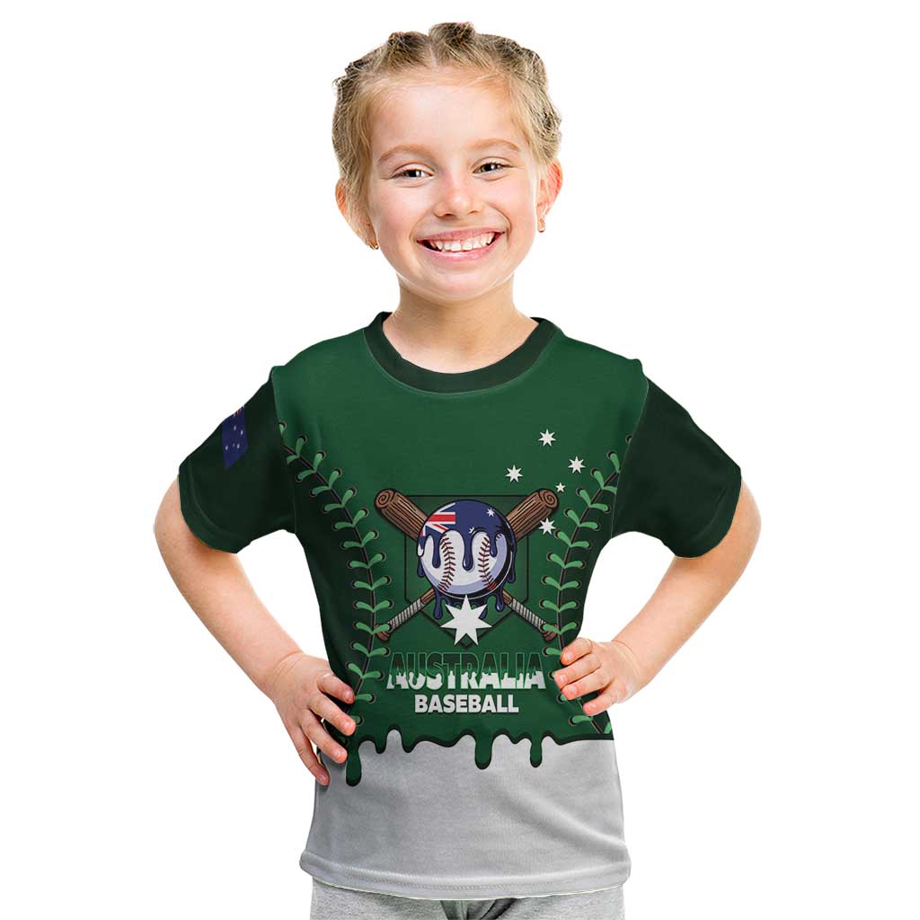 Australia 2026 Baseball Custom Kid T Shirt Go Aussie Drip Style
