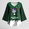 Australia 2026 Baseball Custom Kimono Sleeve Blouse Go Aussie Drip Style