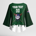 Australia 2026 Baseball Custom Kimono Sleeve Blouse Go Aussie Drip Style
