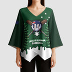 Australia 2026 Baseball Custom Kimono Sleeve Blouse Go Aussie Drip Style