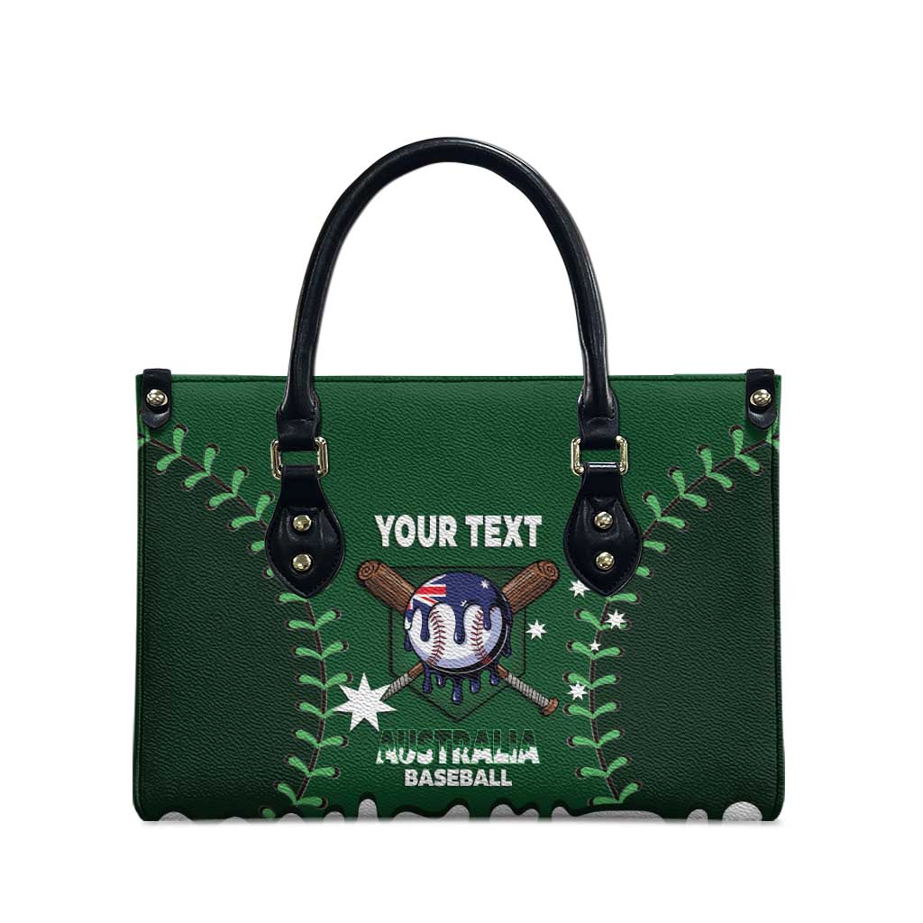 Australia 2026 Baseball Custom Leather Bag Go Aussie Drip Style