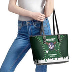 Australia 2026 Baseball Custom Leather Tote Bag Go Aussie Drip Style