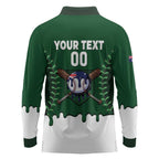 Australia 2026 Baseball Custom Long Sleeve Polo Shirt Go Aussie Drip Style