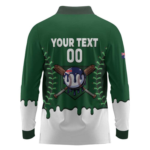 Australia 2026 Baseball Custom Long Sleeve Polo Shirt Go Aussie Drip Style