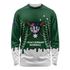 Australia 2026 Baseball Custom Long Sleeve Shirt Go Aussie Drip Style
