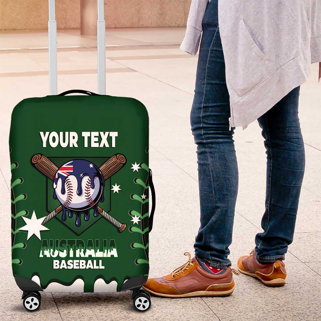 Australia 2026 Baseball Custom Luggage Cover Go Aussie Drip Style